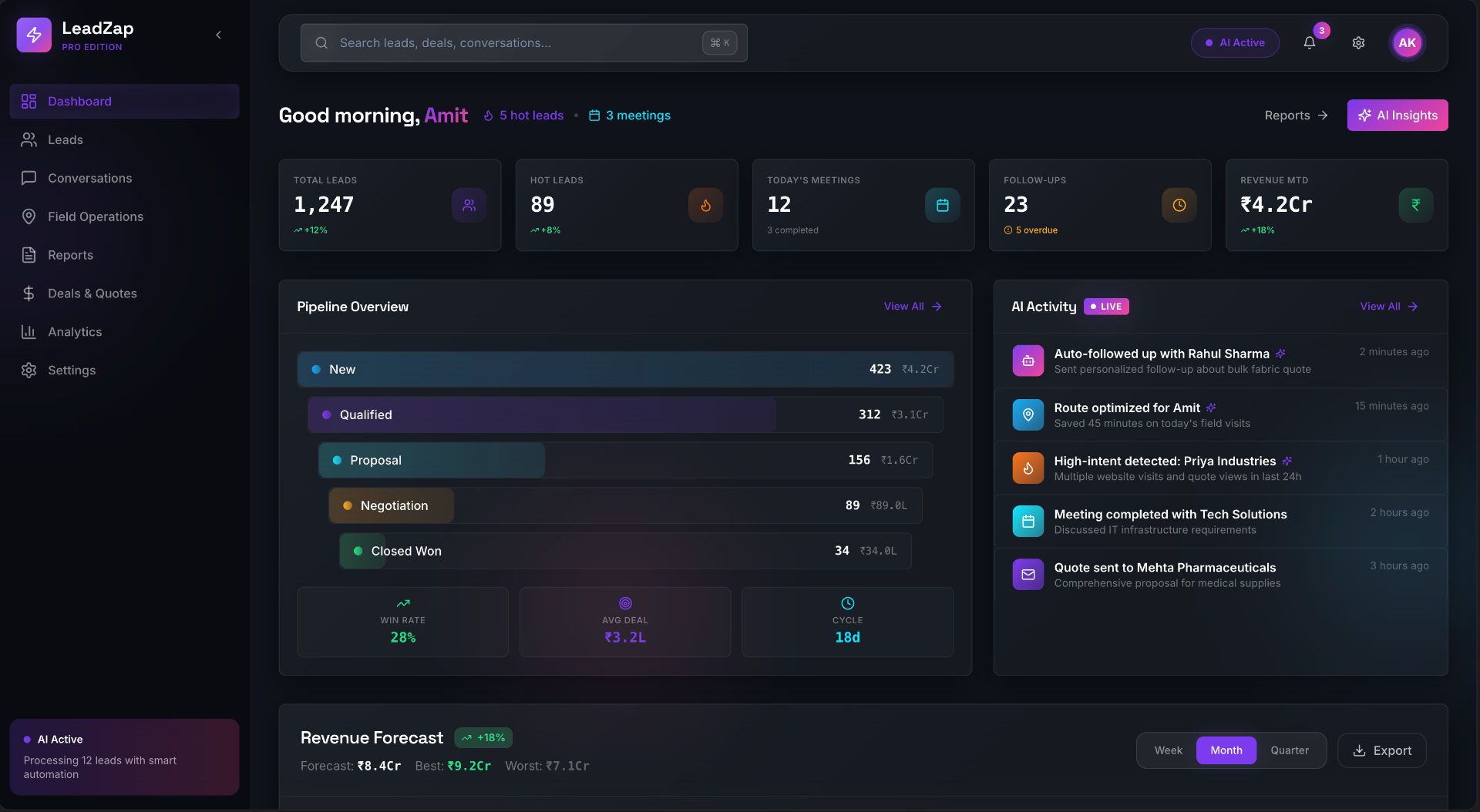 AI Lead & Sales Automation System